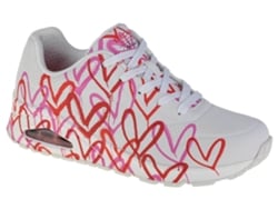 Zapatillas SKECHERS Uno-Spread The Love 155507-WRPK Mujer (39,5 - Blanco)