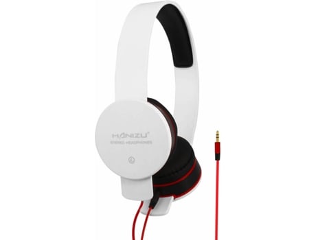 Auriculares con Cable AVIZAR KASKWHZ3738 (On Ear - Noise Cancelling - Blanco)