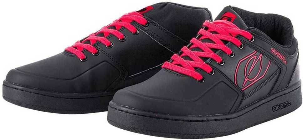 Oneal Pinned Pro flat pedal zapatillas unisex adulto rojo 45 de piso para hombre mtb negro ciclismo