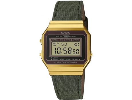 Reloj Digital CASIO Vintage Hombre (Acero y Resina - Negro)