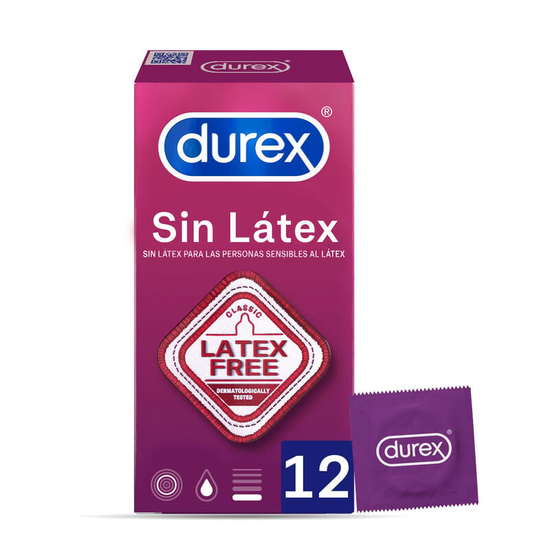 Preservativos DUREX CONDOMS Sin Latex (12 Unidades)