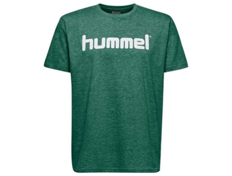 Camiseta de Hombre para Fútbol HUMMEL Go Logo Algodón Verde (L)