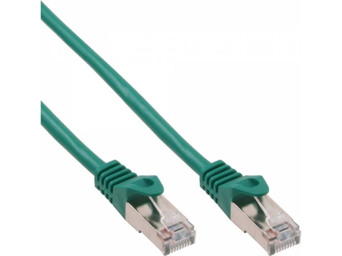 Cable de Red INLINE (RJ45 - 30 cm - Verde)