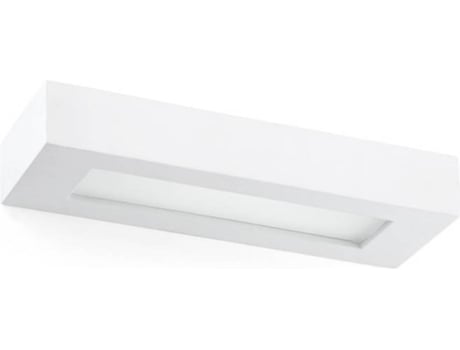 Faro Barcelona 63278 olaf aplique 40w cuerpo de yeso difusor acrilico translucido color blanco pared 8w