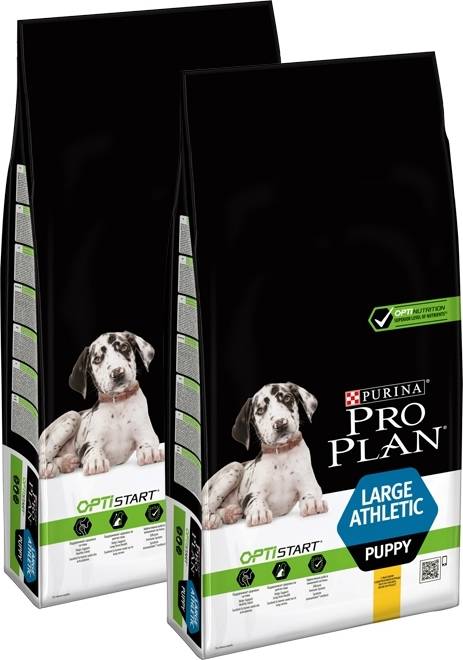 Pienso para Perros PURINA Pro Plan Large Athletic Puppy (12Kg - Seco - Razas Grandes - Sabor: Pollo)