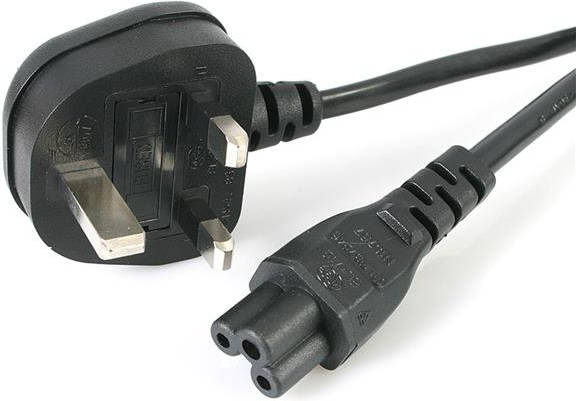 Cable de Alimentación STARTECH.COM PXTNB3SUK2M BS 1363 para C5 Macho/Macho 2m Negro