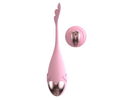 Vibrador de masaje con control remoto inalámbrico de 10 frecuencias para mujeres (rosa) VEANXIN