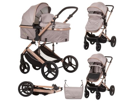 Carrito de Bebé Duo convertible AMORE hasta 22 kg macadamia CHIPOLINO