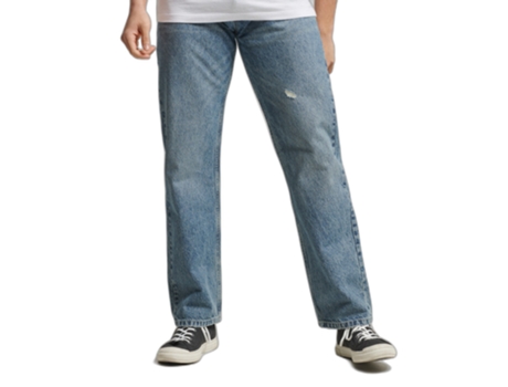 Pantalones Vaqueros para Hombre SUPERDRY (30x32 - Azul)