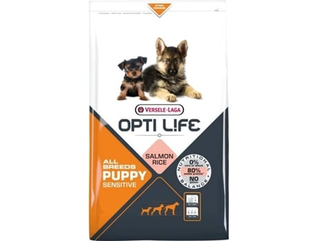 Pienso para Perros VERSELE-LAGA Opti Life (12.5Kg - Seco - Cachorros - Sabor: Salmón)