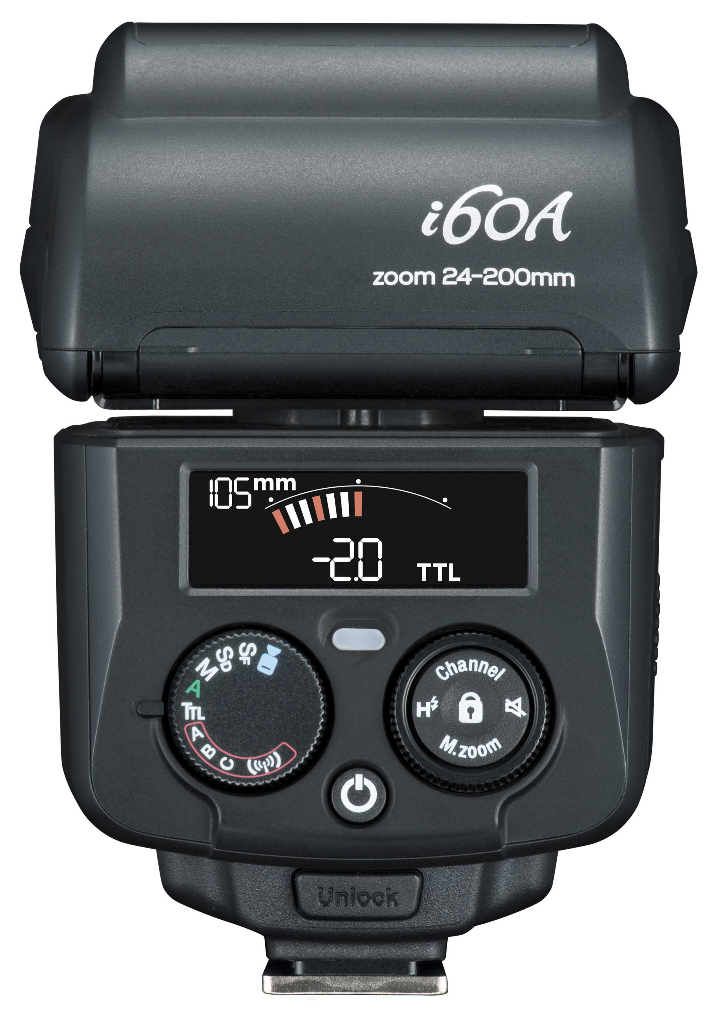 Flash Nissin I60a para 43 olympus y panasonic nas 60gn pantalla lcd ng 60 i60