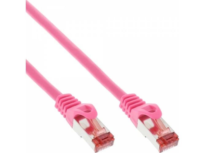 Cable de Red INLINE (RJ45 - 30 cm - Rosa)