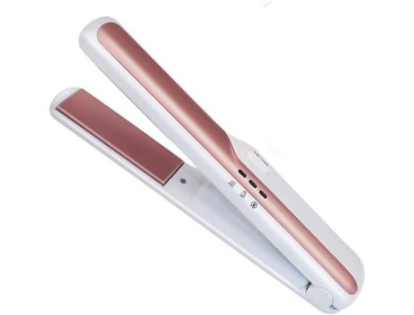 Plancha de pelo recargable por USB, inalámbrica, portátil, herramienta alisadora de pelo con temperatura ajustable, 2400Mah, color negro, BISBISOUS