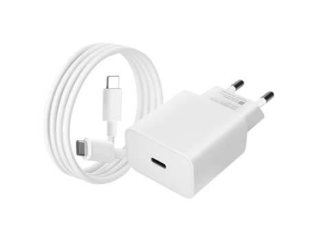 Cargador de red USB-C GOOGLE de 18 W + cable de carga USB-C blanco