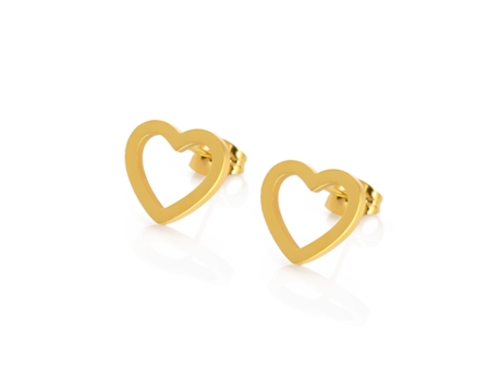 Pendientes TWOBROTHERS de mujer Corazón Dorado