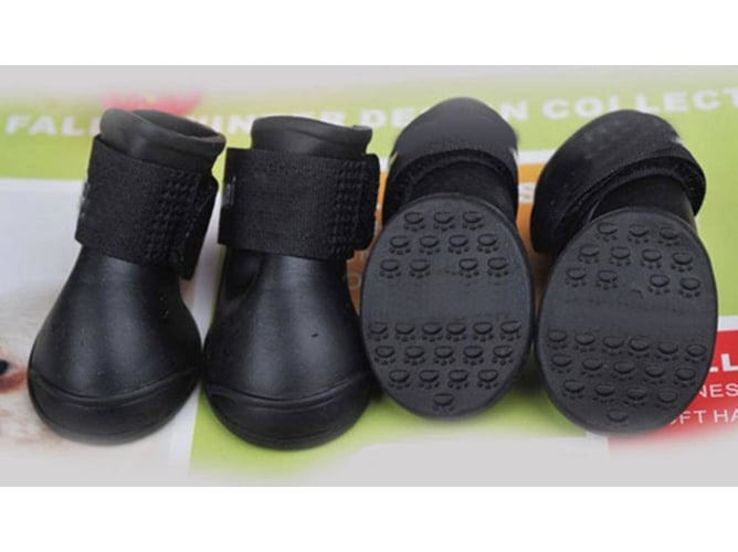 Botas para Perros HEAN Impermeable (Negro - 4.5x3.3cm - 4 Un)