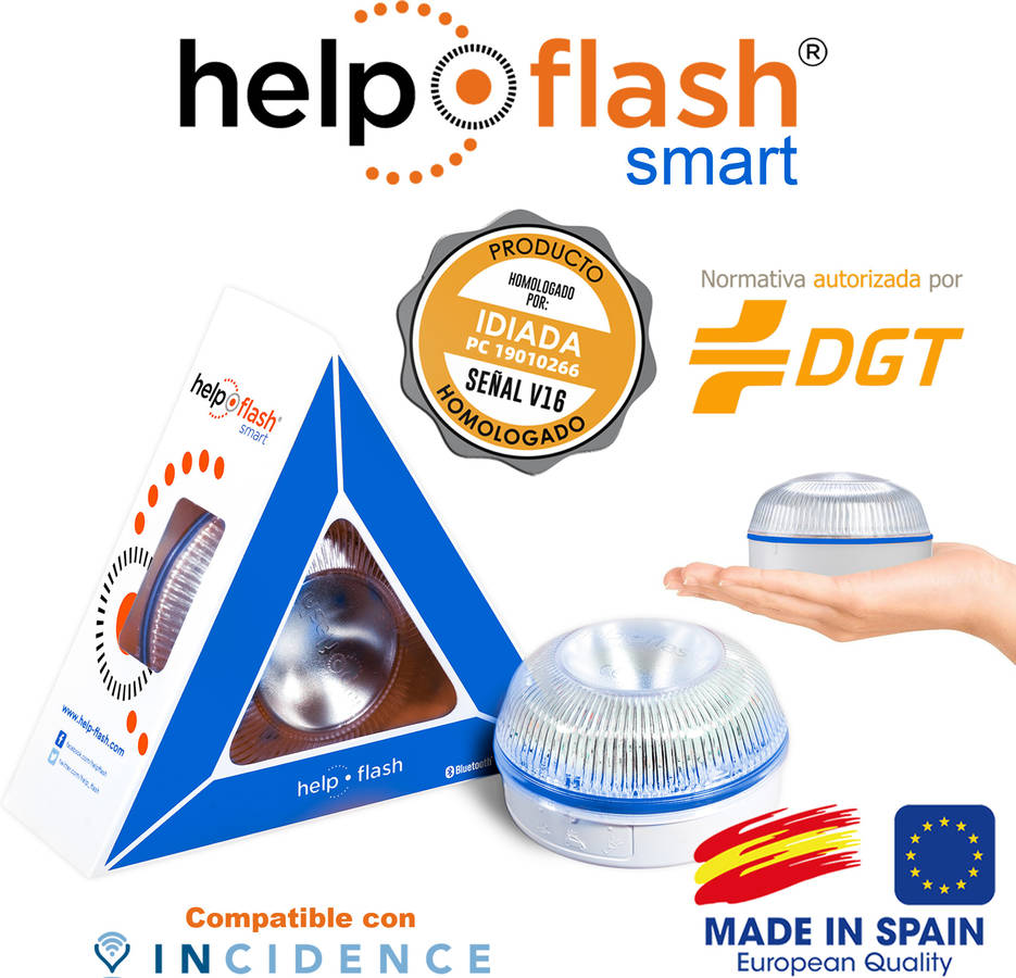 2 Luces de Emergencia HELP FLASH PK2779