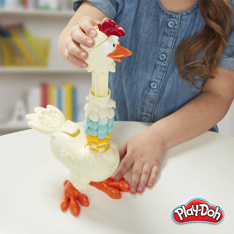 Playdoh Gallina Plumas divertidas hasbro e66475l0 plastilina galina original juguete