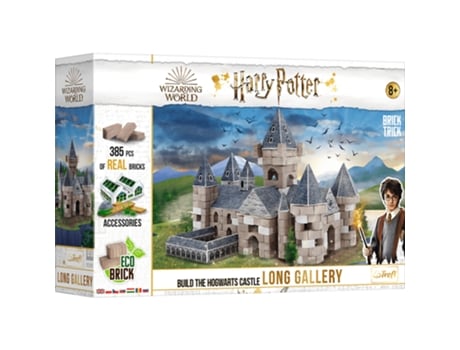 Puzzle TREFL Brick Trick Harry Potter - Long Gallery Rompecabezas de cubos 385 pieza(s) Televisión/películas