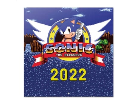 Calendario Sonic 2022 incluye de regalo pared │ anual mensual producto con licencia oficial erik editores 30x30