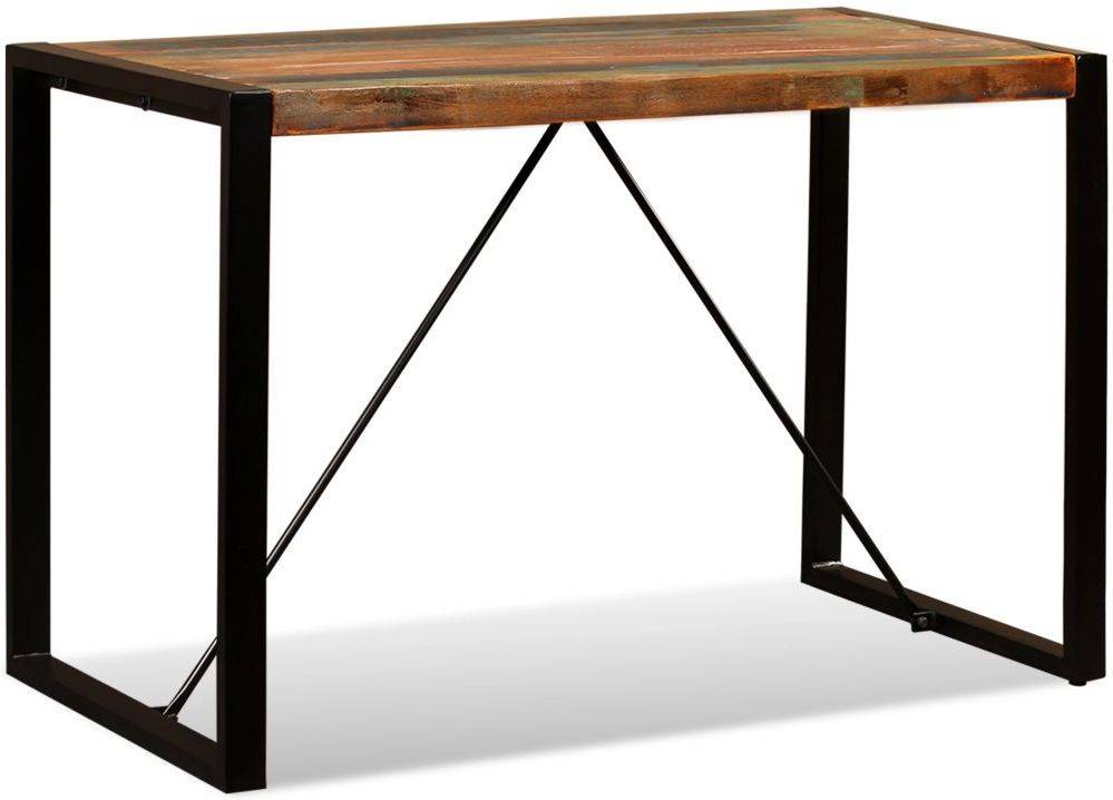 Mesa de Comedor VIDAXL 243998 (Madera Reciclada Maciza - 120 cm)