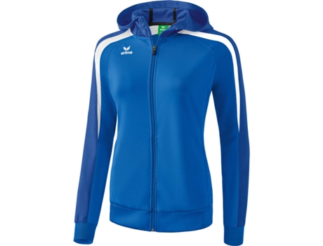 Chaqueta Entrenamiento Mujer ERIMA Liga 2.0 con Capucha (Azul y Blanco - 46)