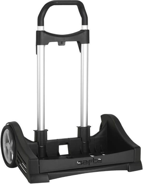 Carrito Portamochila SAFTA Evolution (40 x 85 x 28 cm - Negro)