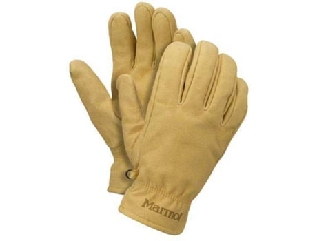 Basic Work Glove guantes trabajo de cuero resistentes para exteriores pescar hombre marmot beige montaña s