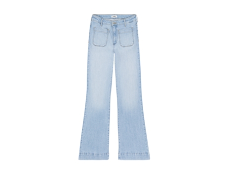 Pantalones de Mujer WRANGLER Flare Mezclilla Azul (29x34)