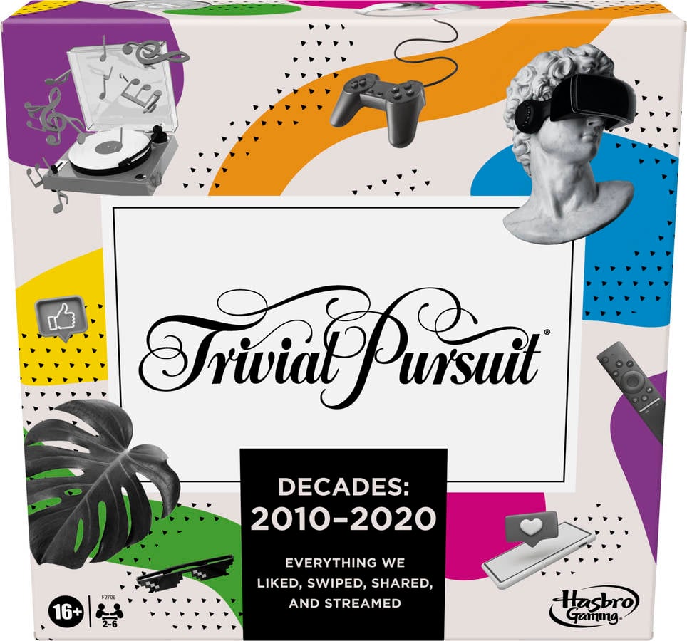 Juego Colectivo HASBRO GAMING Trivial Pursuit Décadas 2010 a 2020 (Edad Mínima: 16 años)