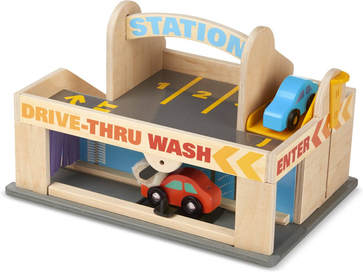 Conjunto de Juguetes MELISSA & DOUG Service Station Parking Garage