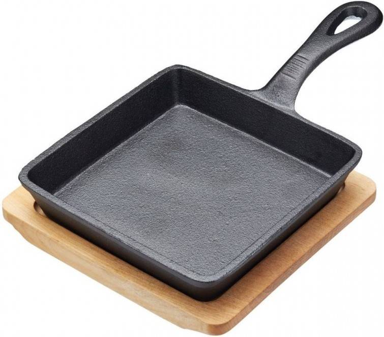 Sartén de hierro Fundido con Tabla KITCHEN CRAFT Grande