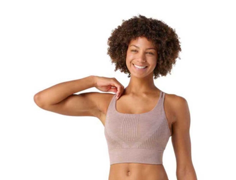 Top de Mujer para Deporte SMARTWOOL Intraknit Strappy Beige (XL)