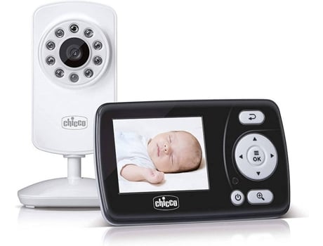 Chicco Video Baby monitor smart con para ver y niños pantalla color lcd 2.4 alcance de 200 nocturna activación por voz batería larga