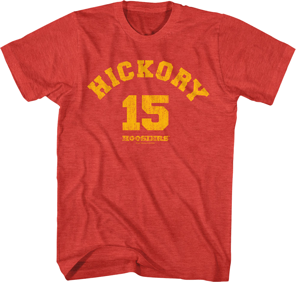 Camiseta Unisexo DEEPSTONE Jimmy Chitwood Jersey Hoosiers brezo rojo (L)