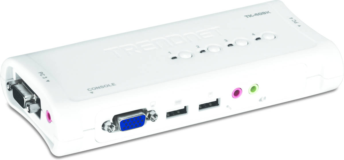 Trendnet Tk409k Kit para kvm switch usb de 4 puertos con