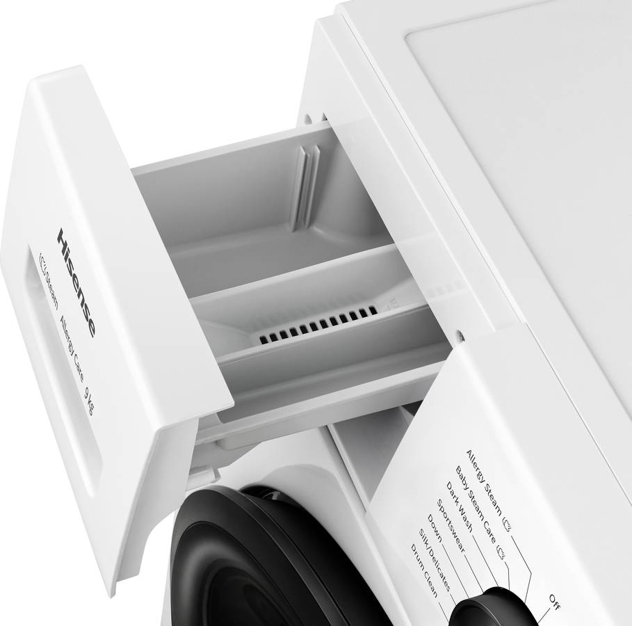 Lavadora HISENSE WFPV9014EM (9 kg - 1400 rpm - Blanco)