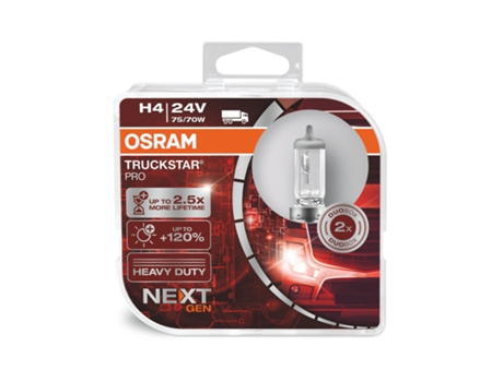 Kit 2 Lámparas H4 24V 7570W Truckstar® Pro Hcb OSRAM