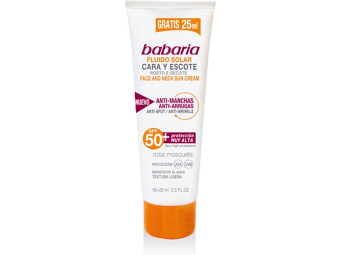 Protector Solar Facial BABARIA Sun SPF 50+