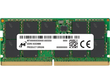 Memória RAM DDR5 CRUCIAL (RAM: 32 GB - 4800 MHz - 40.0)