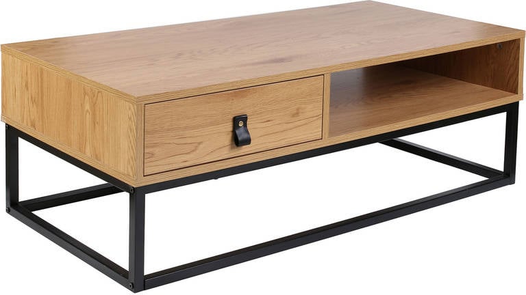 Mesa de Apoyo KASA Genebra (Madera y Metal - 100x36x50 cm)