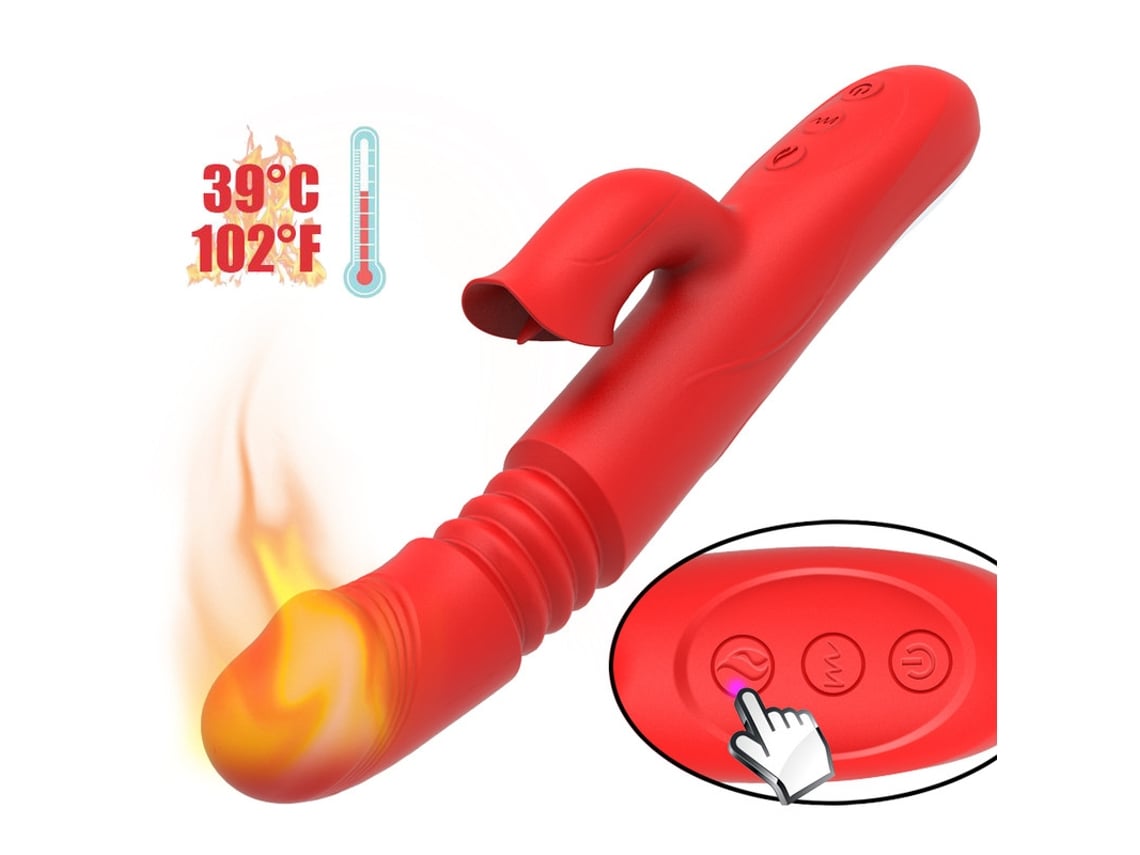 Vibrador de calefacción Columpio de clítoris Estimulador telescópico Juguetes  sexuales femeninos (Rojo) ENZONS | Worten.es