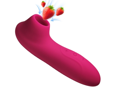 Vibrador de masaje de succión de 7 frecuencias para mujer (rojo) VEANXIN