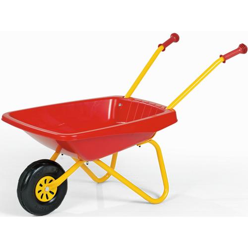 Carrito de Mano ROLLYTOYS con Cubo de Plástico Amarillo y Rojo