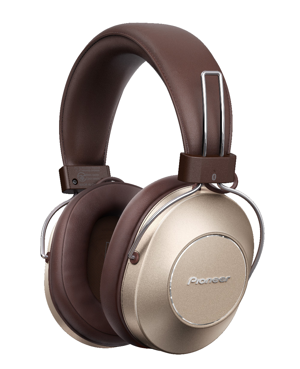 Auriculares Bluetooth PIONEER SE-MS9BN-G (On Ear - Micrófono - Dorado)