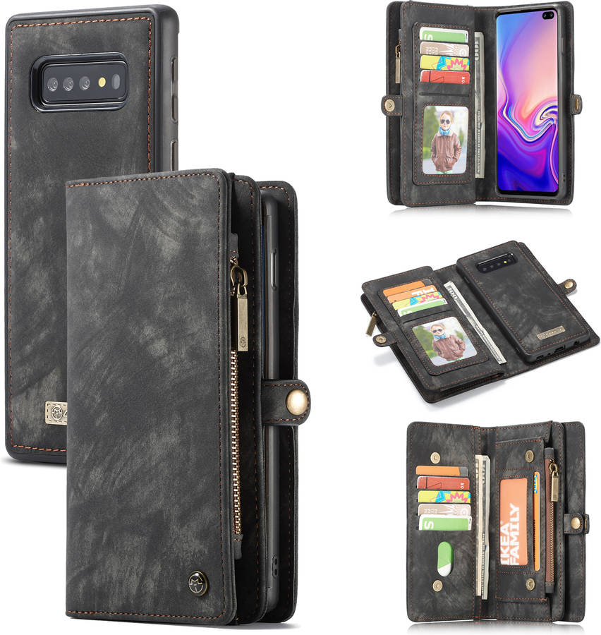 Funda Samsung Galaxy S10 KLACK® Wallet Flip Negro