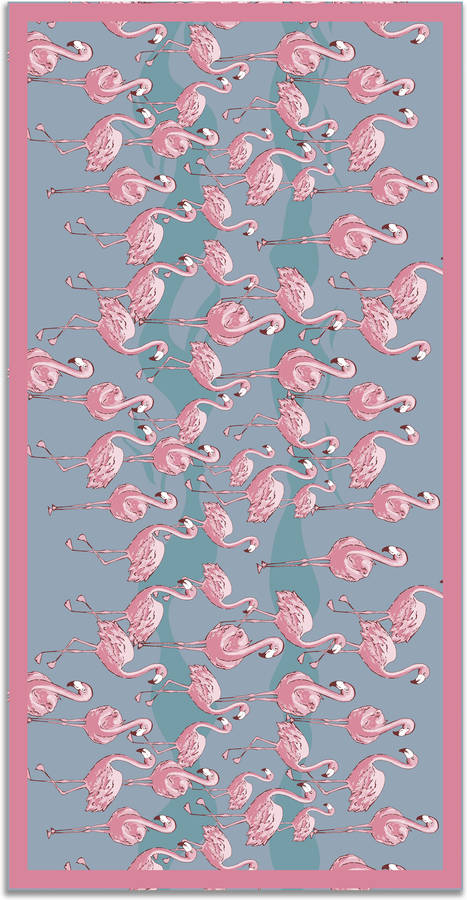 Panorama Alfombra Flamencos 40 x 80 cm cocina vinilo antideslizante antihongos e grandes pvc home 40x80