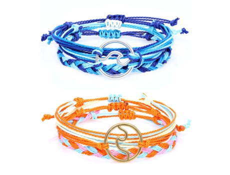 Juegos De Pulseras Ajustables De Verano Para La Playa, Regalo Para Mujeres, Hombres, Adolescentes, Niñas, Día De San Valentín, Estilo 1 ZMDECQNA 2 ...