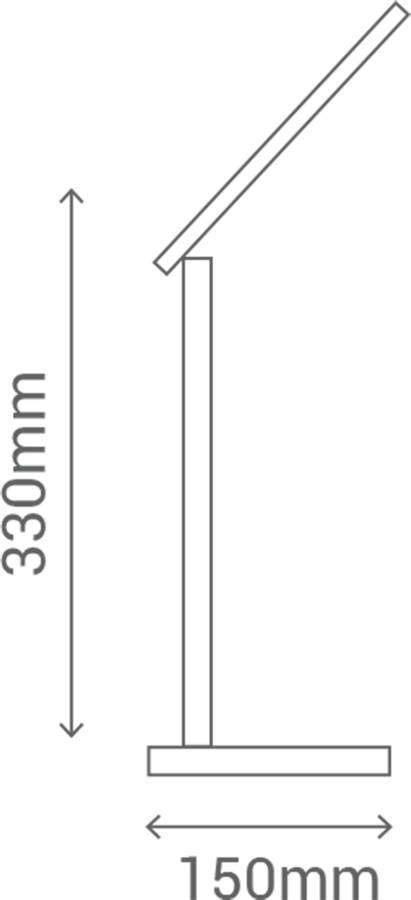 Flexo Sulion Led 66w regulable colorluz gris de sobremesa 6.6w blanco en temperatura intensidad asser mesa 6.6