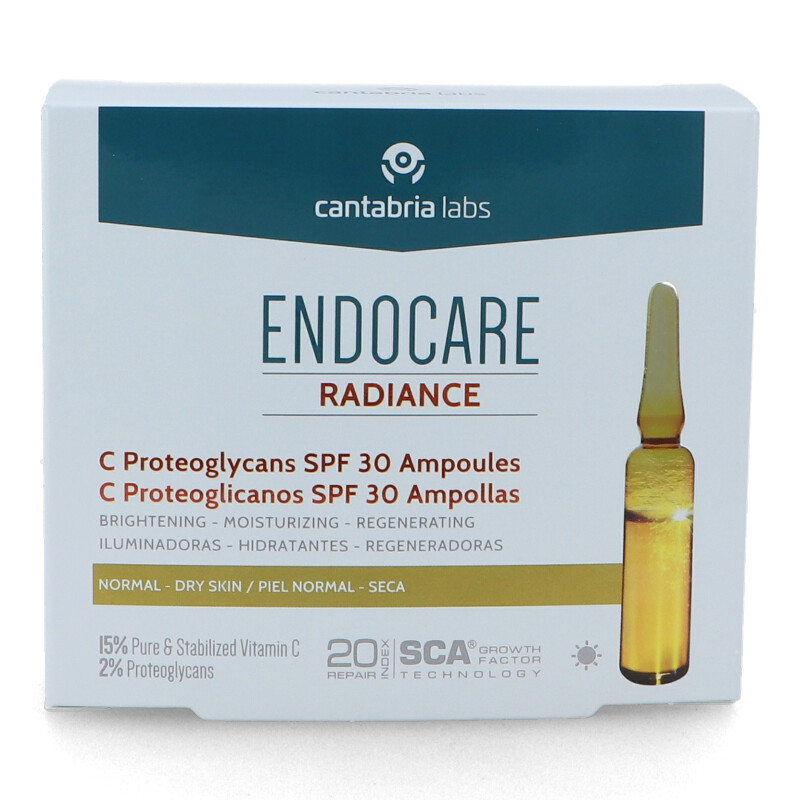 Ampollas Faciales ENDOCARE Radiance C Proteoglicanos SPF30 (10 x 2 ml)